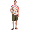 Herren Leinen-Shorts in Unifarben