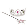 Prinzessinnen Diadem und Stab im Set