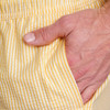 Herren Badeshorts mit Seersucker-Streifen