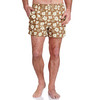 Zwemshort voor heren met bloemenprint