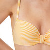 Damen Bikinioberteil mit Seersucker-Streifen