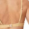 Damen Bikinioberteil mit Seersucker-Streifen