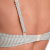Damen Bikinioberteil mit Seersucker-Streifen