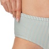 Damen Bikinipanty mit Seersucker-Streifen