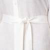 Damen Leinen-Hemdkleid mit Bindeband