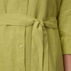 Damen Leinen-Hemdkleid mit Bindeband