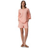Damen Leinen-Shorts mit Elastikbund