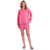 Damen Leinen-Shorts mit Elastikbund