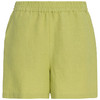 Damen Leinen-Shorts mit Elastikbund