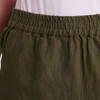 Damen Leinen-Shorts mit Elastikbund