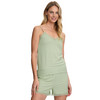 Damen Schlaftop mit Ajour-Muster