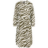Damen Leinen-Kleid im Animal-Look