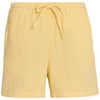 Mousseline damesshort in effen kleur