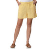 Mousseline damesshort in effen kleur