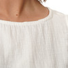 Damen Musselin-Top in Unifarben