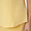 Damen Musselin-Top in Unifarben