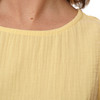 Damen Musselin-Top in Unifarben
