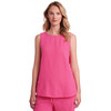 Damen Musselin-Top in Unifarben