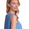 Damen Musselin-Top in Unifarben