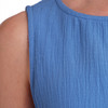 Damen Musselin-Top in Unifarben