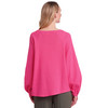 Damen Musselin-Bluse in Unifarben