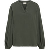 Damen Musselin-Bluse in Unifarben