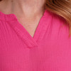 Damen Musselin-Kleid in Unifarben