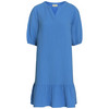 Damen Musselin-Kleid in Unifarben
