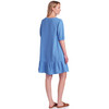 Damen Musselin-Kleid in Unifarben