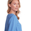 Damen Musselin-Kleid in Unifarben