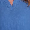 Damen Musselin-Kleid in Unifarben