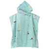 Kinder Badeponcho mit Segelschiffen