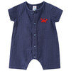 Newborn Musselin-Overall mit Stickerei