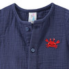 Newborn Musselin-Overall mit Stickerei