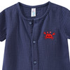 Mousseline baby-overall met borduursel