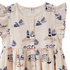 Mädchen Kleid mit Viskose und Leinen