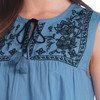 Damen Blusentop mit Stickerei