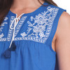 Damen Blusentop mit Stickerei