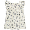 Mädchen Bluse mit Allover-Print
