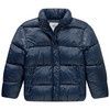 Mädchen Winterjacke in glänzender Optik