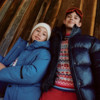 Mädchen Winterjacke in glänzender Optik