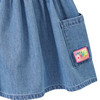 Mädchen Rock in Denim-Optik