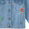 Kinder Jeansjacke mit Buchstaben-Applikation
