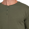 Herren T-Shirt mit Serafino-Ausschnitt 