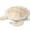 Dekofigur Schildkröte mit Gold-Muster