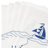 16 Servietten mit Boot-Motiv