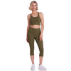 Damen Sport Capri-Leggings mit Taschen