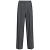 Damen Straight-Hose mit Bundfalte grau