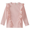 Baby shirt met lange mouwen en ribstructuur
