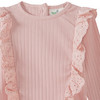Baby shirt met lange mouwen en ribstructuur
